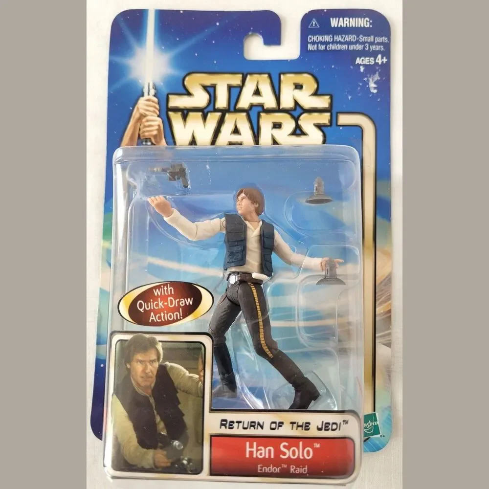 Star Wars Han Solo Endor Raid 2002 Hasbro Fig MOC